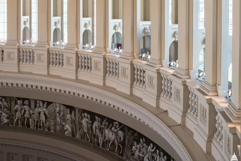 A photo of the capitol rotunda